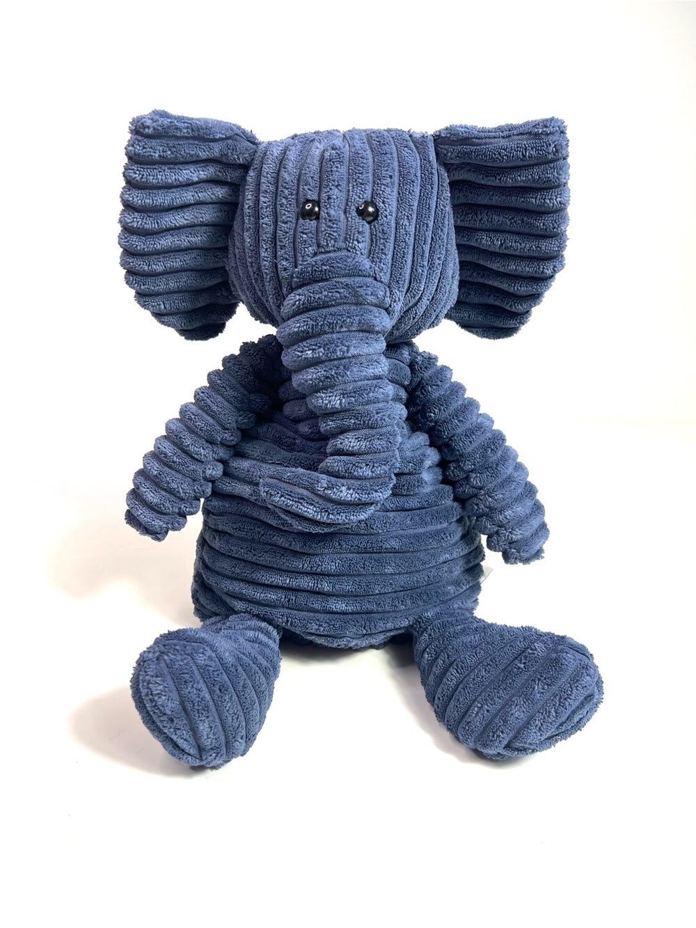 Jellycat 16” Cordy Roy Elephant Blue Corduroy Plush Stuffed Animal